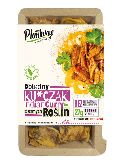 KURCZAK ROŚLINNY A'LA INDIAN CURRY 160 g - PLANTWAY