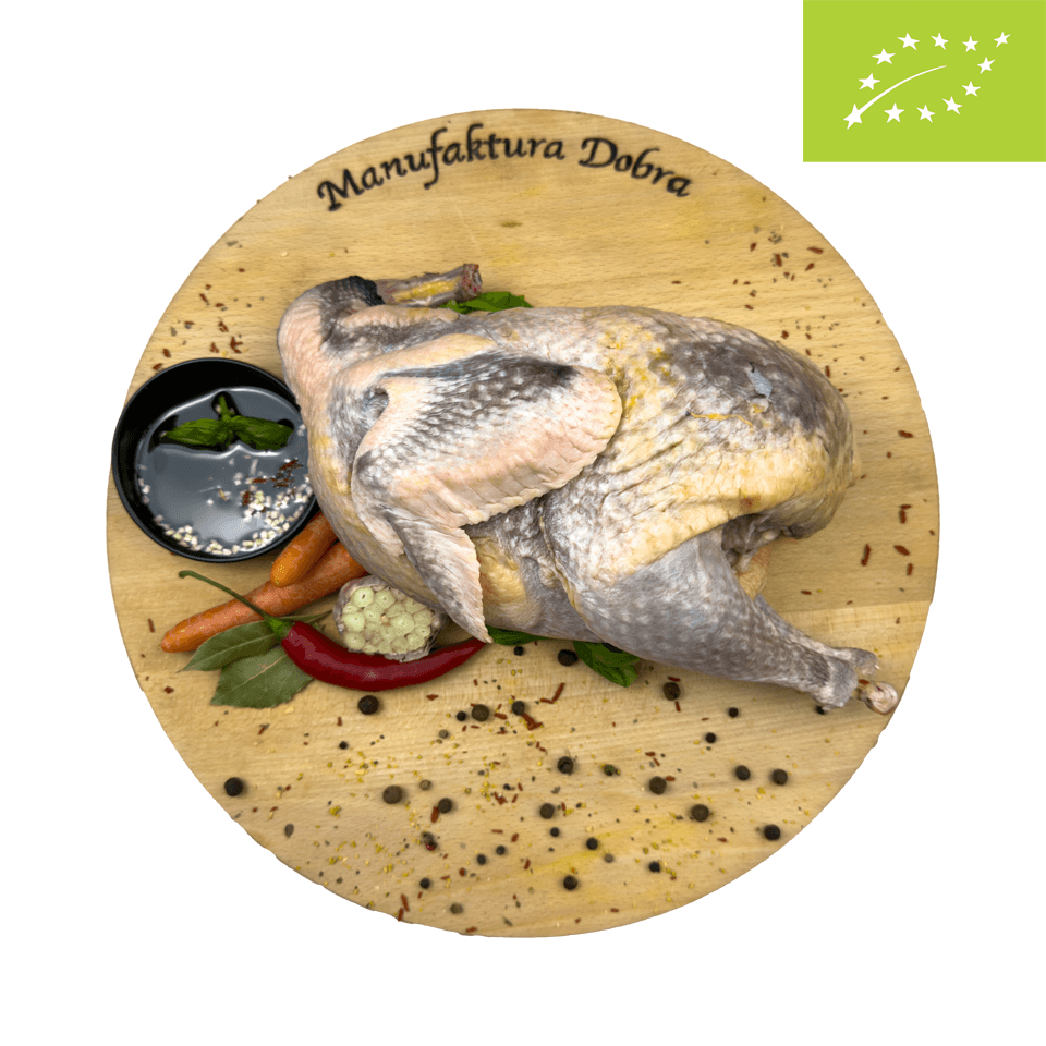 Świeża tuszka perliczki pastwiskowej EKO ok.3 kg