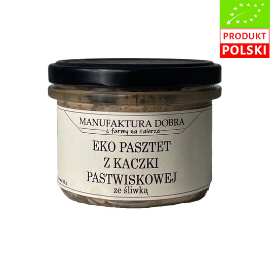 EKO Pasztet z Kaczki Pastwiskowej ze śliwką 190 g