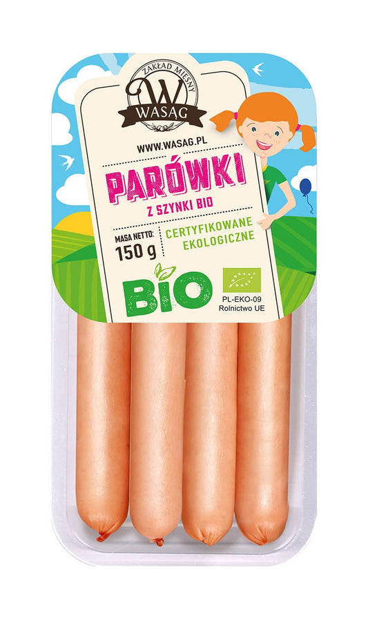 Parówki Z Szynki BIO 150 G - WASĄG